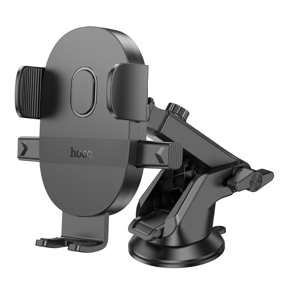 Hoco műszerfalra vagy szélvédőre rögzíthető autós telefontartó H19 fekete-5
