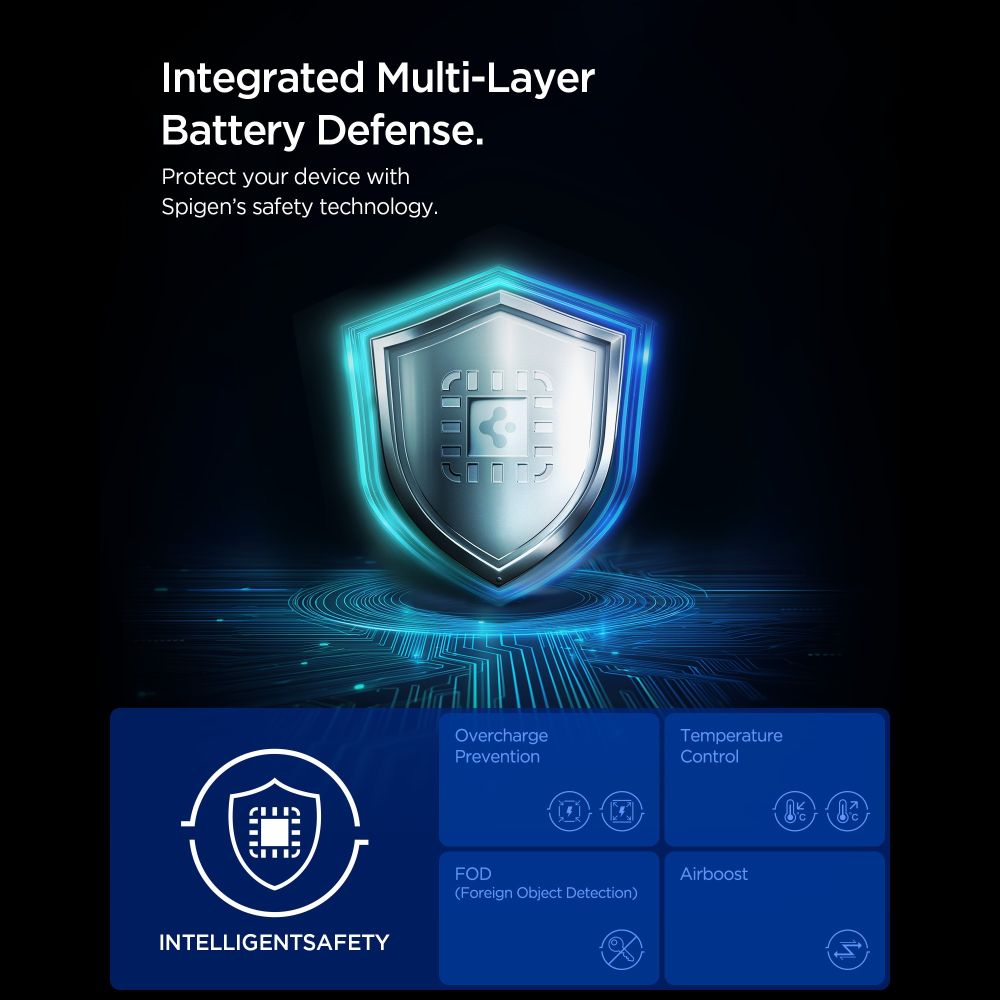 SPIGEN EV15MAQ ESSENTIAL MAGNETIKUS MAGSAFE AUTÓS TELEFONTARTÓ VEZETÉK NÉLKÜLI TÖLTŐ 15W Qi2 FEKETE-5