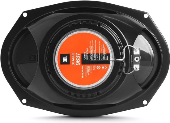 JBL Stage3 9637F autós hangszóró, 75W RMS, 152mm, 2 darab, fekete JBLSTAGE39637F-2