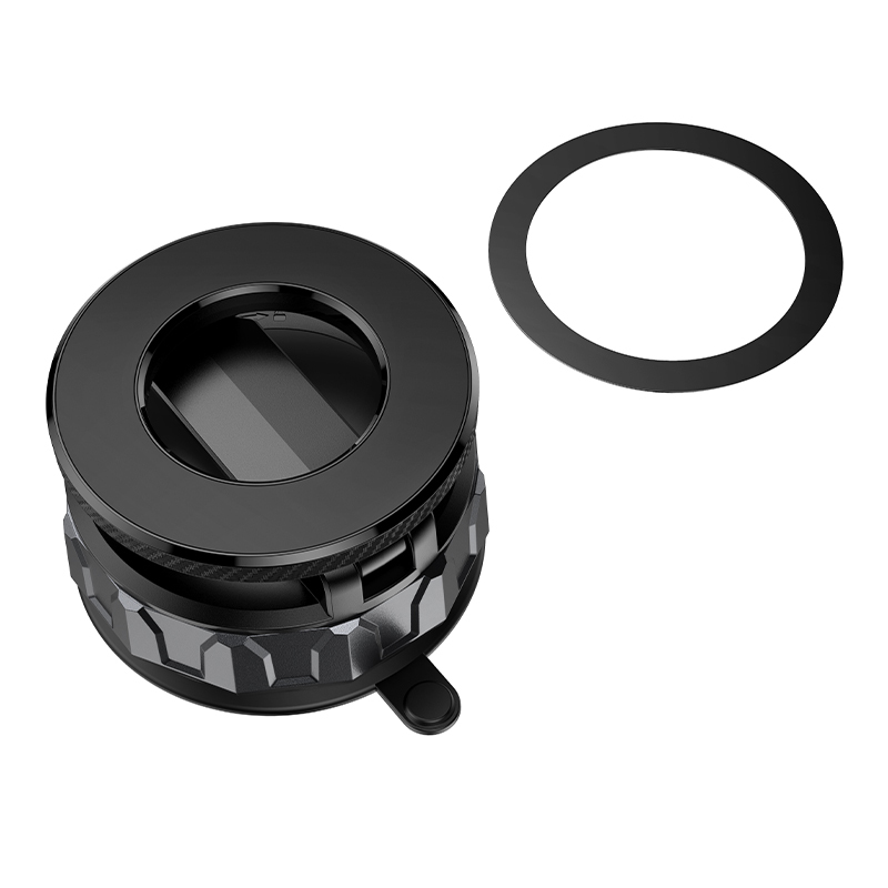 Autós tartó BH140 Gloria vákuumos, mágneses, szélvédőre fekete-5