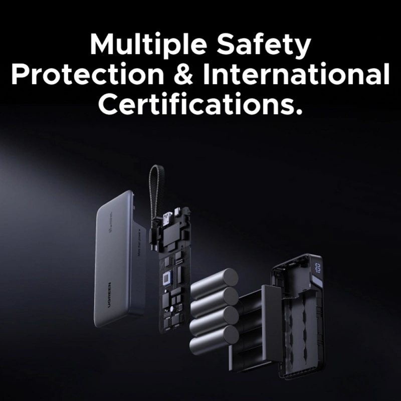 Powerbank UGREEN PB550, 20000mAh, 67W, QC + PD, Szürke-3