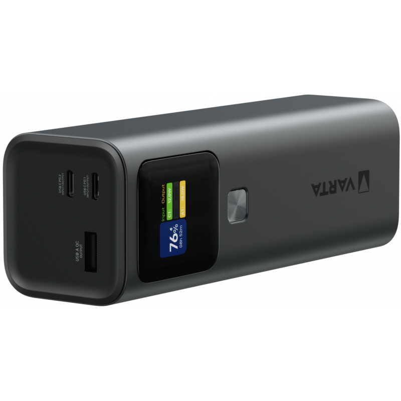 Varta High Speed, 27000mAh, 140W, QC + PD, Fekete Powerbank-4
