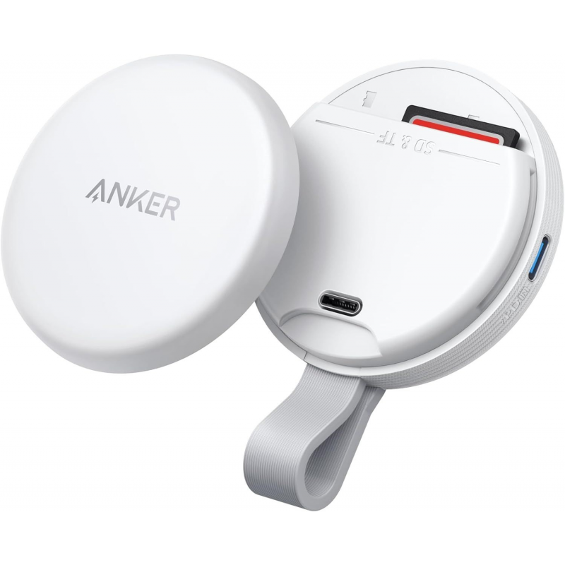 Anker MagGo USB-C kártyaolvasó, Apple iPhone USB-C, SD - microSD, Fehér A83D1G21-0