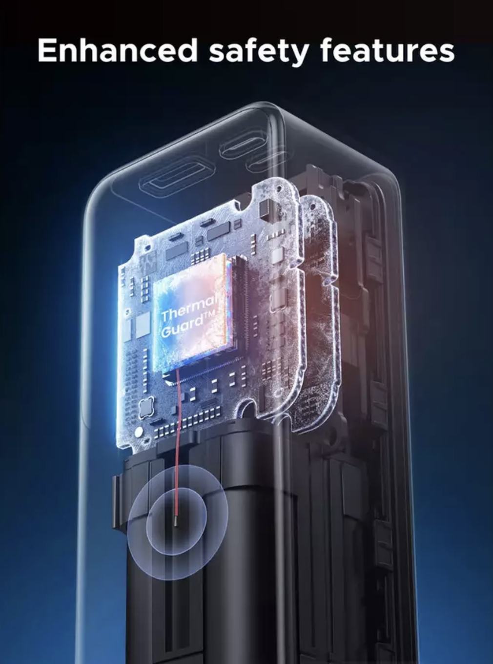 Powerbank UGREEN PB726 (55987B), 20000mAh, 165W, QC + PD, Szürke-2