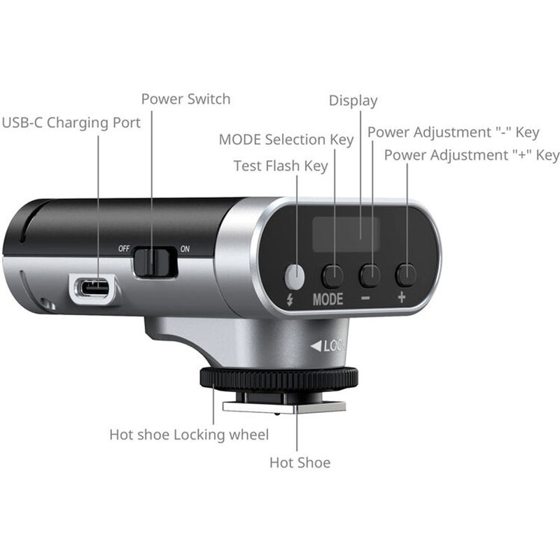 Smallrig 5818 RS20 Mini Speedlite Flash (Silver)-2