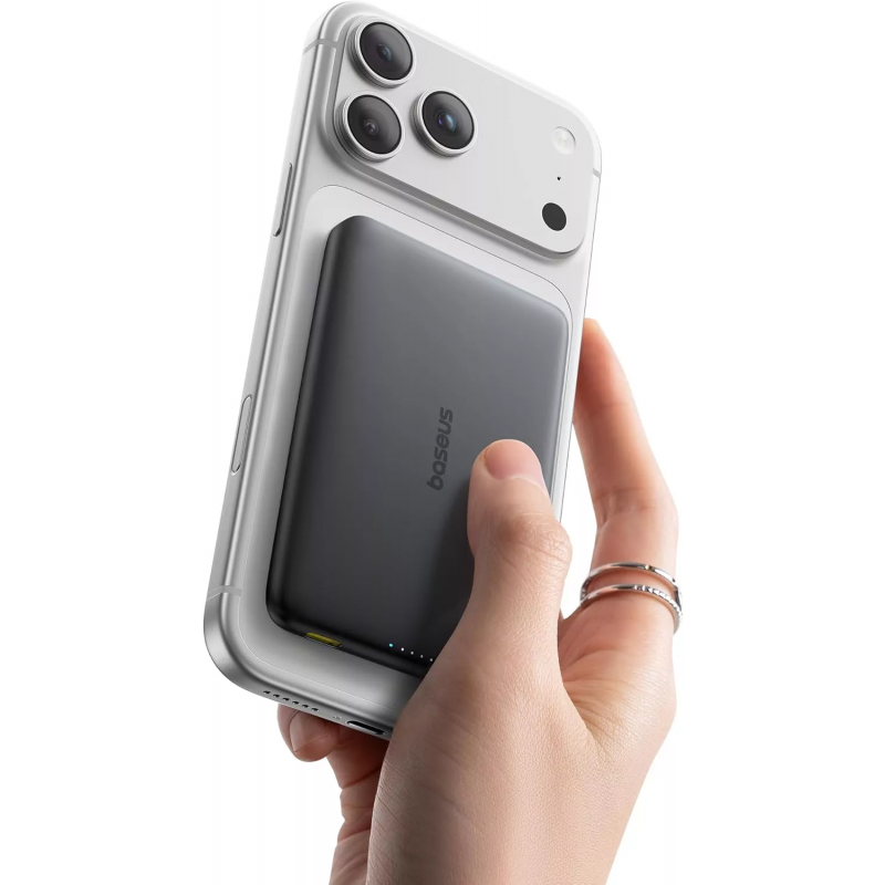 Baseus PicoGo AM41 Powerbank, 10000mAh, 27W, PD + FQI, Fekete E0027201-2