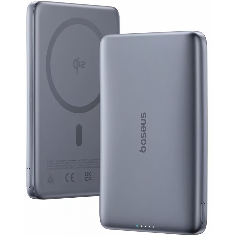 Powerbank Baseus PicoGo AM41, 10000mAh, 27W, PD + FQI, Szürke E0027200-1