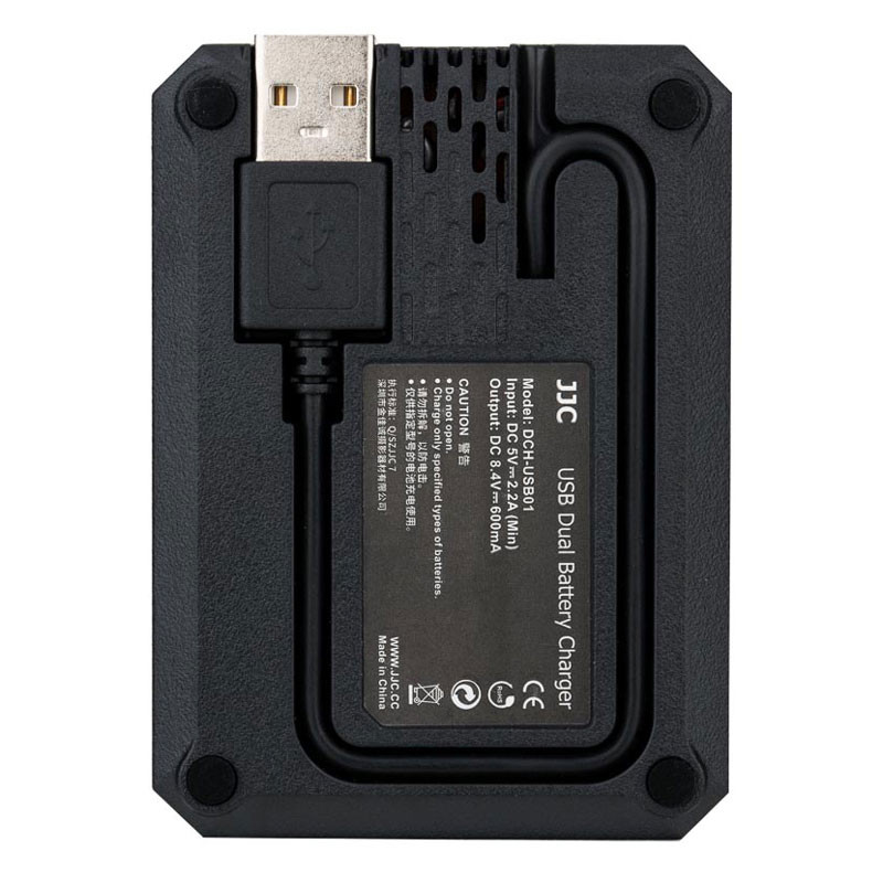 JJC DCH-FW50TC USB Dual akkumulátor töltő-2