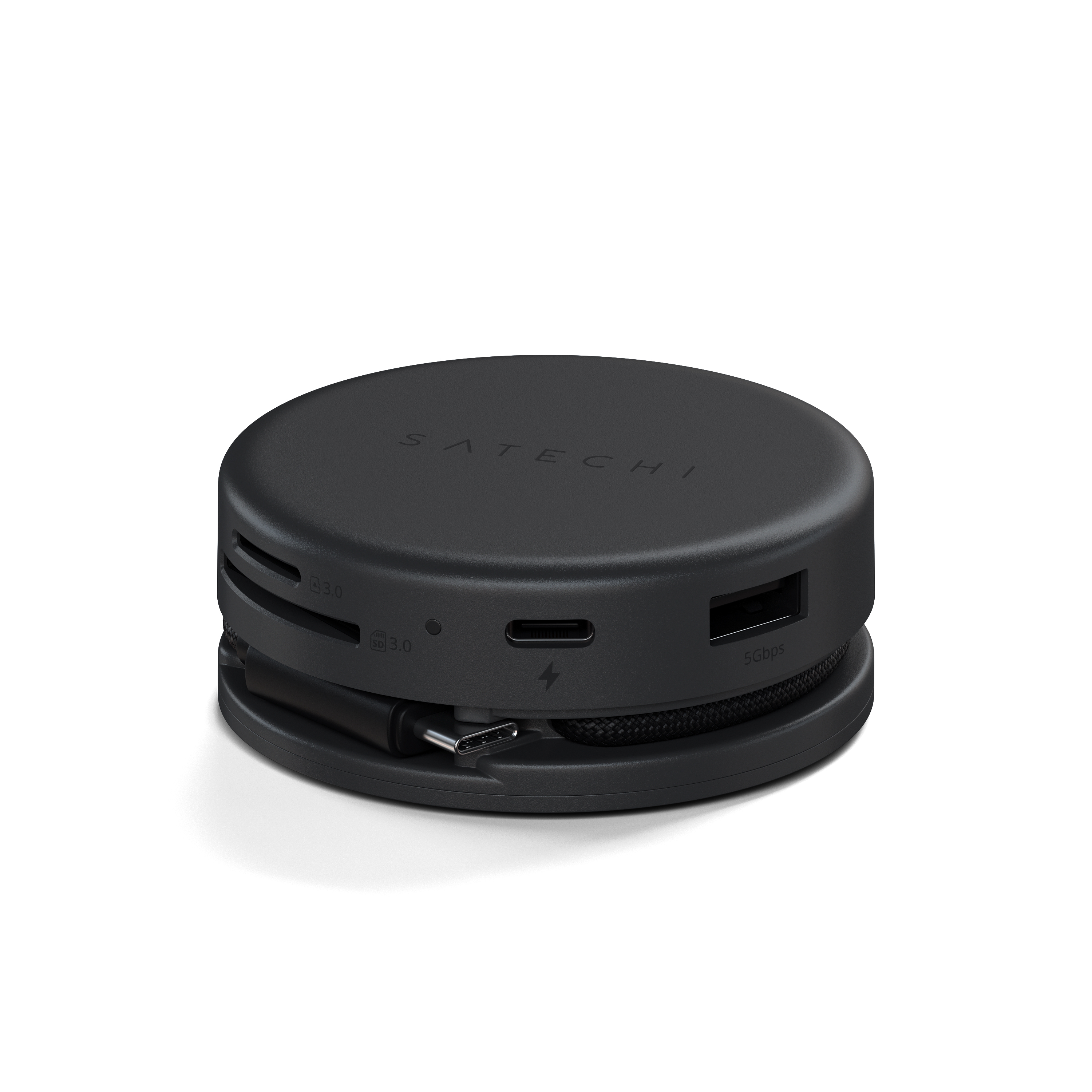 Satechi OntheGo 7-in-1 Multiport Adapter - Space Black-0