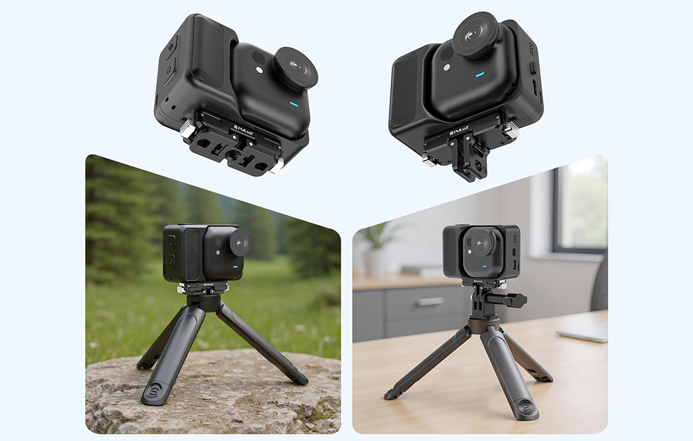 PULUZ Mágneses rögzítő alap Insta360 GO Ultra (Fekete)-3