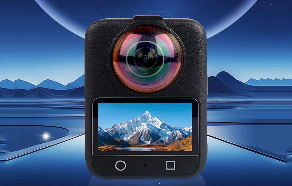 PULUZ edzett üveg lencsevédő a DJI Osmo 360-hoz üvegfólia (Fekete)-3