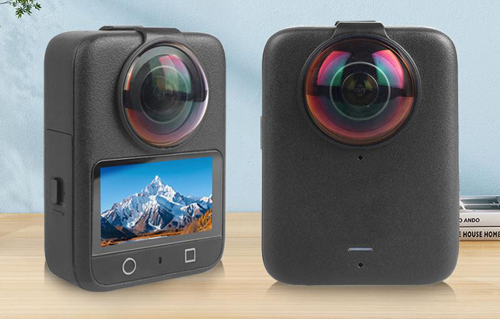 PULUZ edzett üveg lencsevédő a DJI Osmo 360-hoz üvegfólia (Fekete)-4