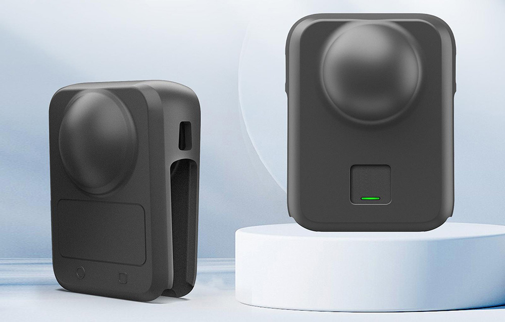 PULUZ Szilikon Tok Lencsevédővel DJI Osmo 360-hoz (Fekete) tok-3