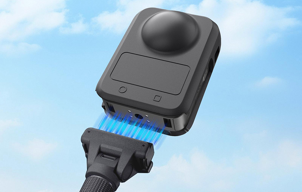 PULUZ Szilikon Tok Lencsevédővel DJI Osmo 360-hoz (Fekete) tok-6