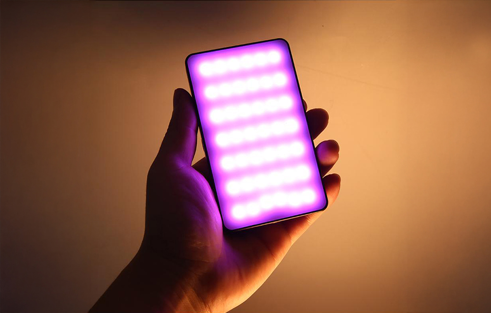 PULUZ Pocket RGB LED kézi fotólámpa (Fekete)-2