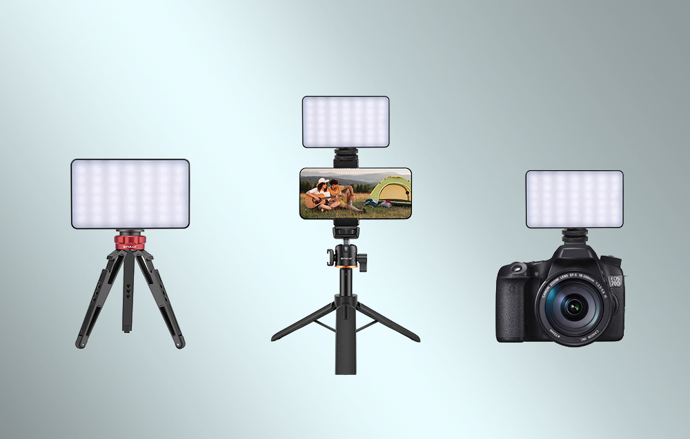 PULUZ Pocket RGB LED kézi fotólámpa (Fekete)-5