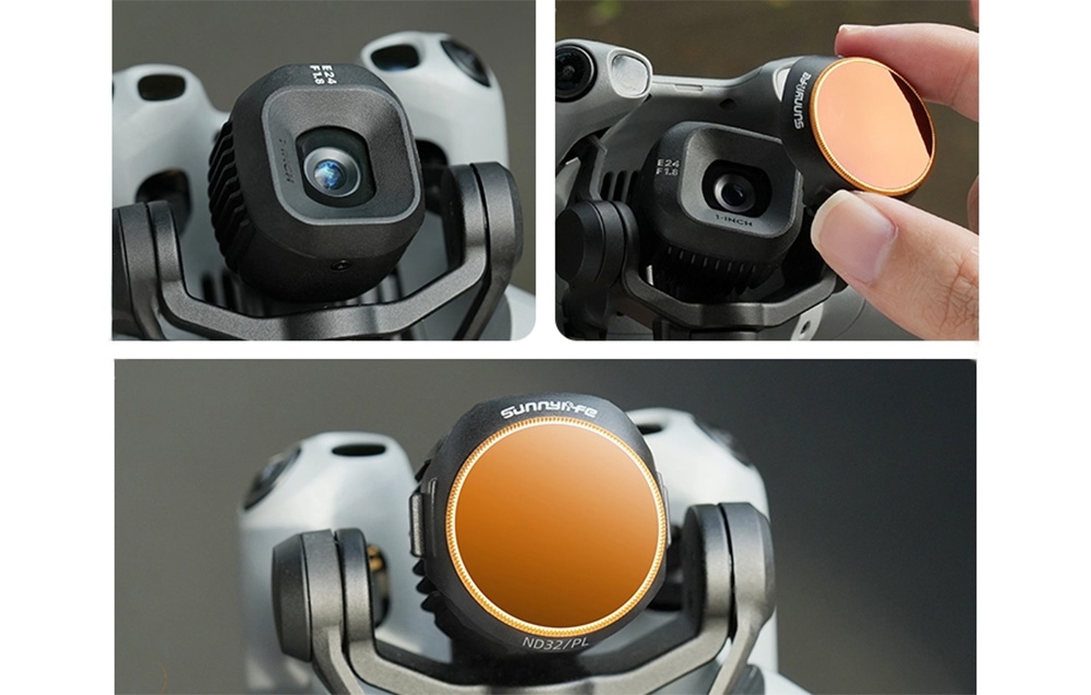 Sunnylife 3 db-os CPL + ND8 + ND16 lencse szűrőkészlet MINI 5 Pro-hoz-5