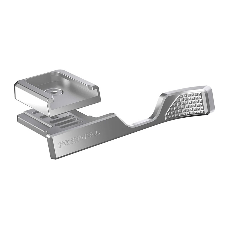 Fuji X100VI hüvelykujjas markolat hidegcipő rögzítéssel (Ezüst)-0