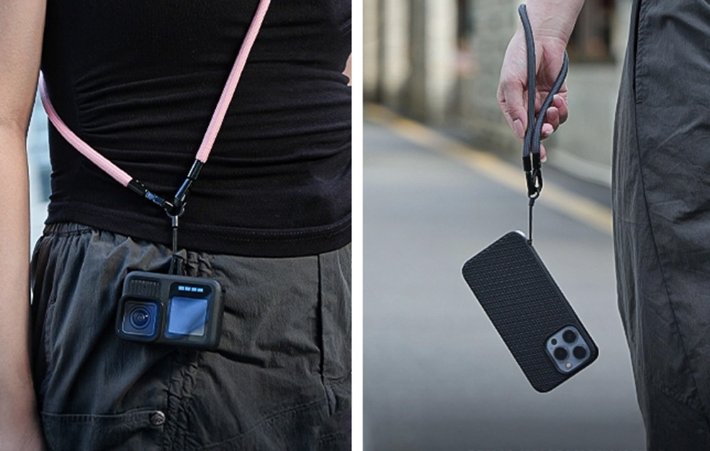 Sunnylife GS022 multifunkciós nyakpánt Pocket 3-hoz (szürke)-3