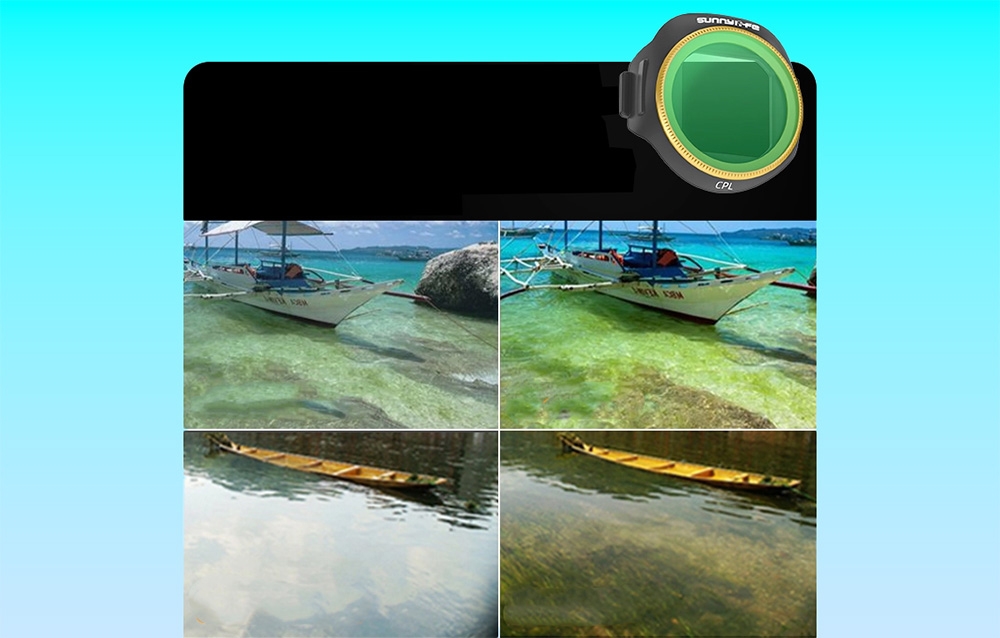 Sunnylife 6 darabos MCUV + CPL + ND8 + ND16 + ND32 + ND64 lencseszűrő készlet MINI 5 Pro-hoz-3