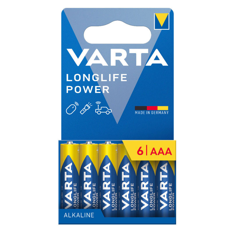 Varta Longlife Power AAA / LR03 elem - BL6-0