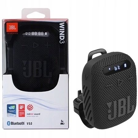 Bluetooth Hangszóró JBL Wind 3, 5W, Vízálló, Fekete JBLWIND3-1