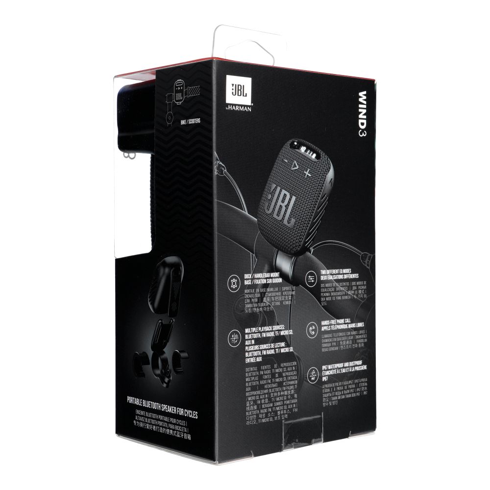 Bluetooth Hangszóró JBL Wind 3, 5W, Vízálló, Fekete JBLWIND3-3