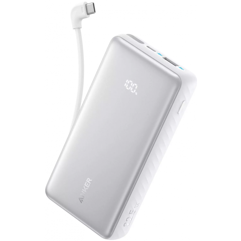 Powerbank Anker Zolo, 10000mAh, 22.5W, QC + PD, Fehér A110DH21-0
