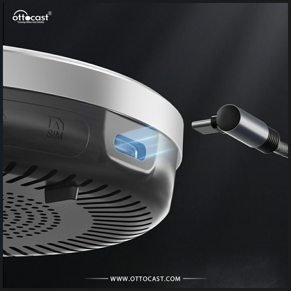 Ottocast OttoAibox I3 PCS46-BM BMW iDrive vezeték nélküli CarPlay multimédia adapter (Android 13)-6