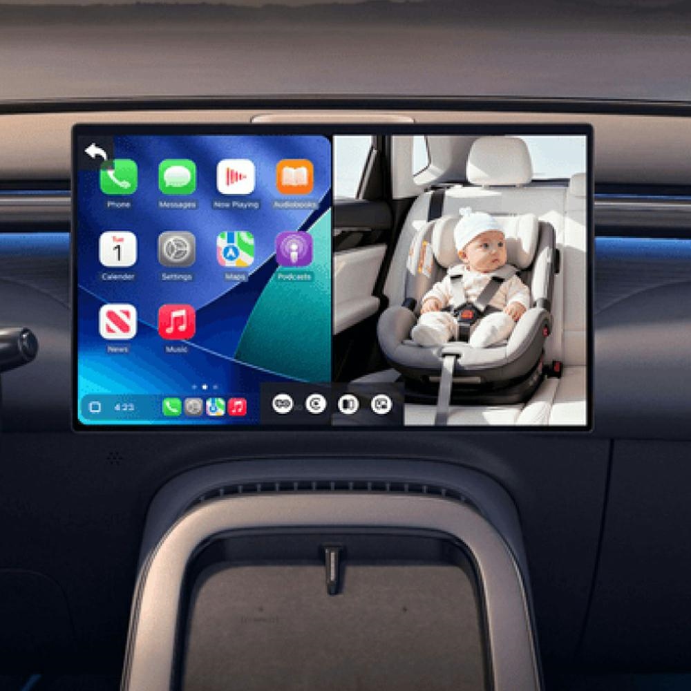 Ottocast CA520-T Kabin prémium vezeték nélküli CarPlay adapter gyermekfigyelő kamerával-3