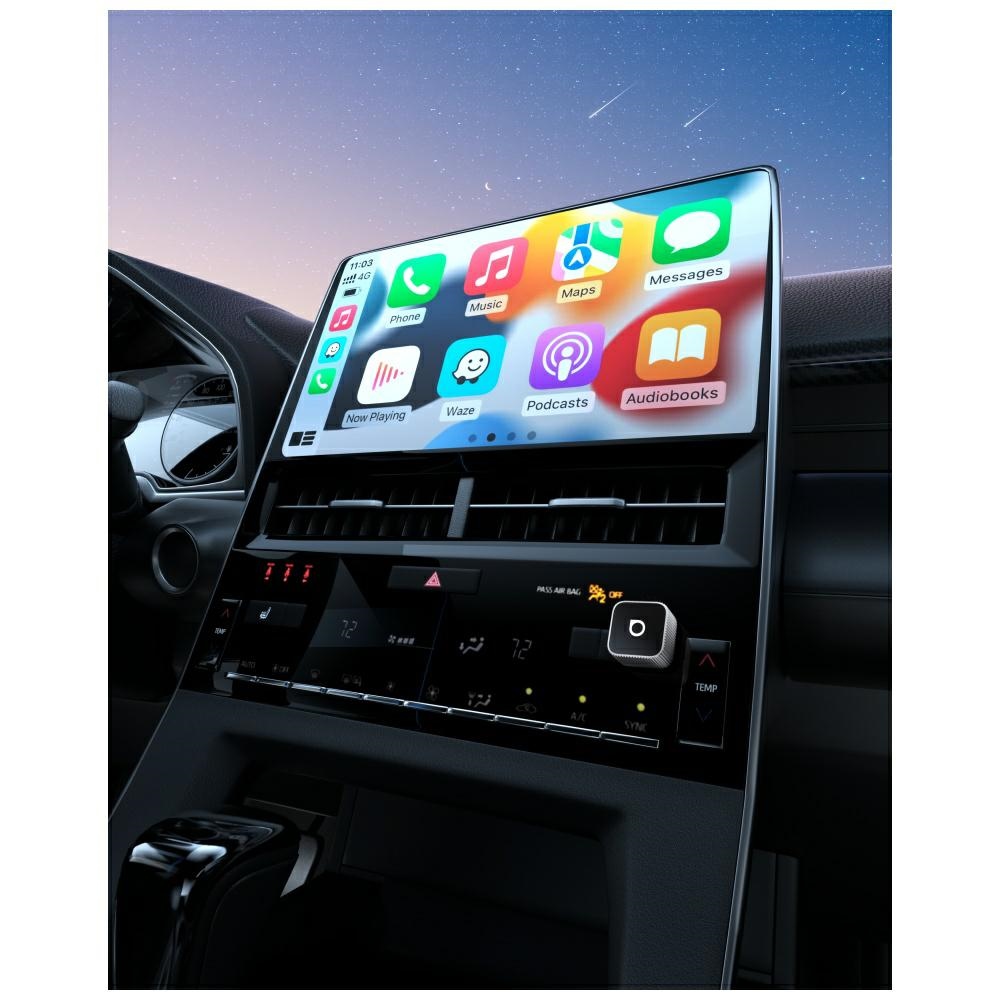 Ottocast CA88-T2 Mini Cube Bluetooth autós adó ezüst-3