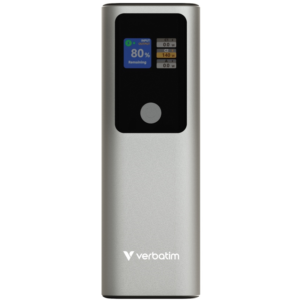 Verbatim Charge n Go 27000mAh 140W 2xUSB-C PD 3.1 powerbank szürke 32269-5