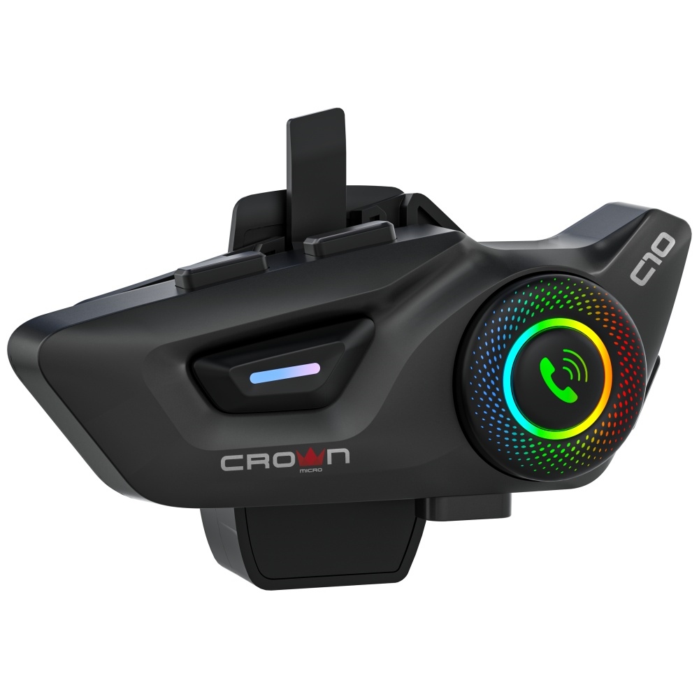 Crown C10 Motorkerékpár Intercom Bluetooth 5.3 fekete-2