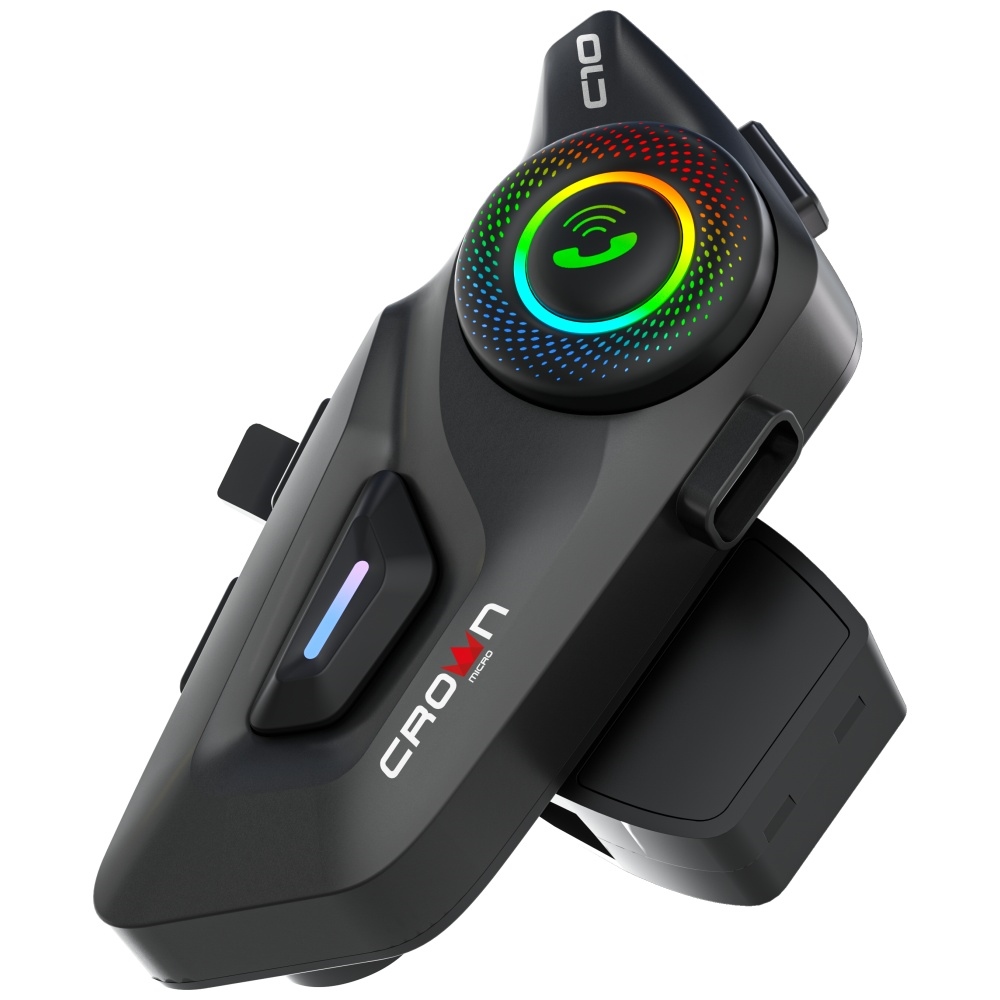 Crown C10 Motorkerékpár Intercom Bluetooth 5.3 fekete-5