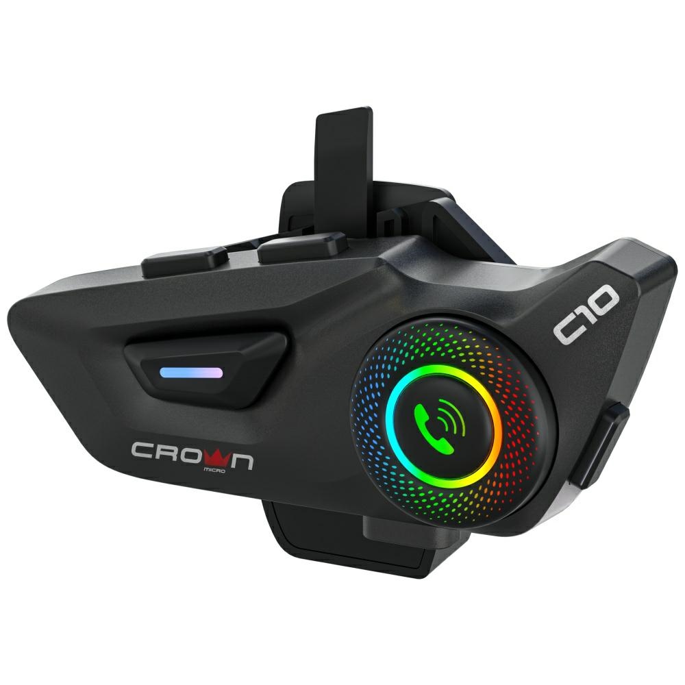Crown C10 Motorkerékpár Intercom Bluetooth 5.3 fekete-6