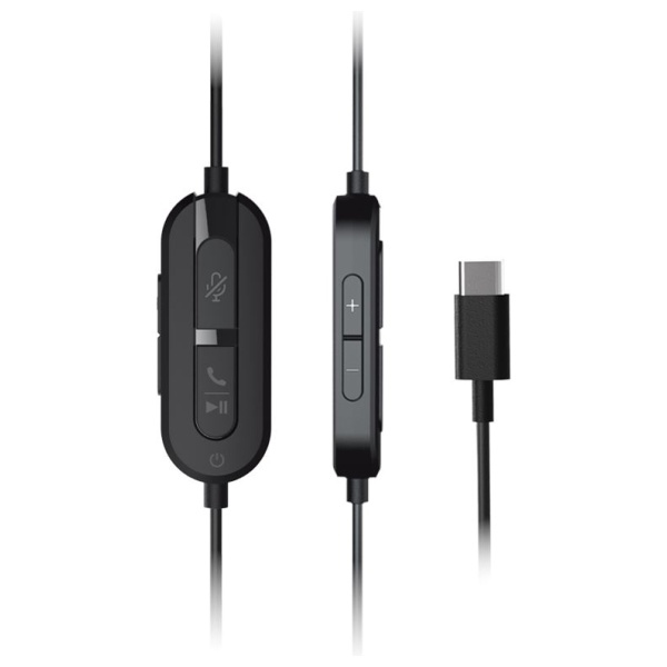 Creative Chat USB vezetékes fejhallgató mikrofonnal USB-C, fekete-2