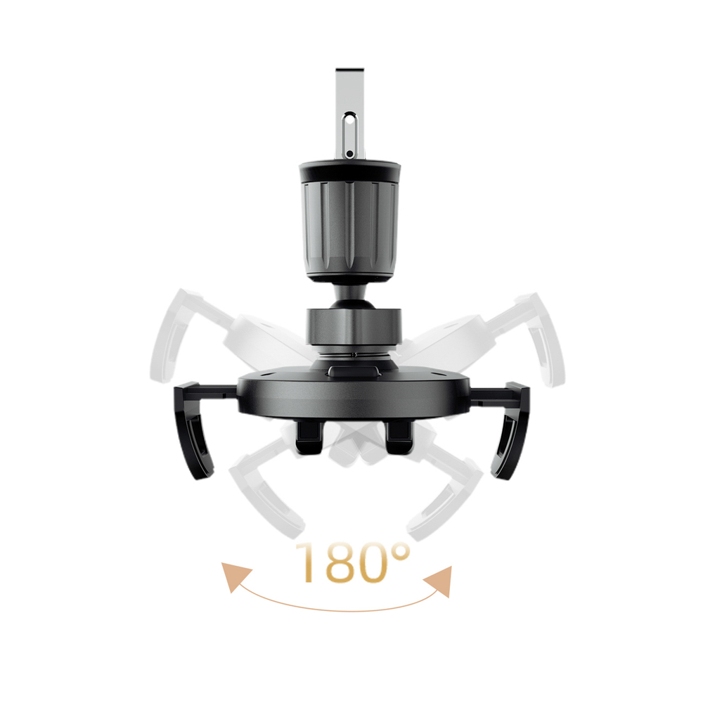 Dudao F2+ telefontartó szellőzőre erősíthető csipesszel - fekete-4