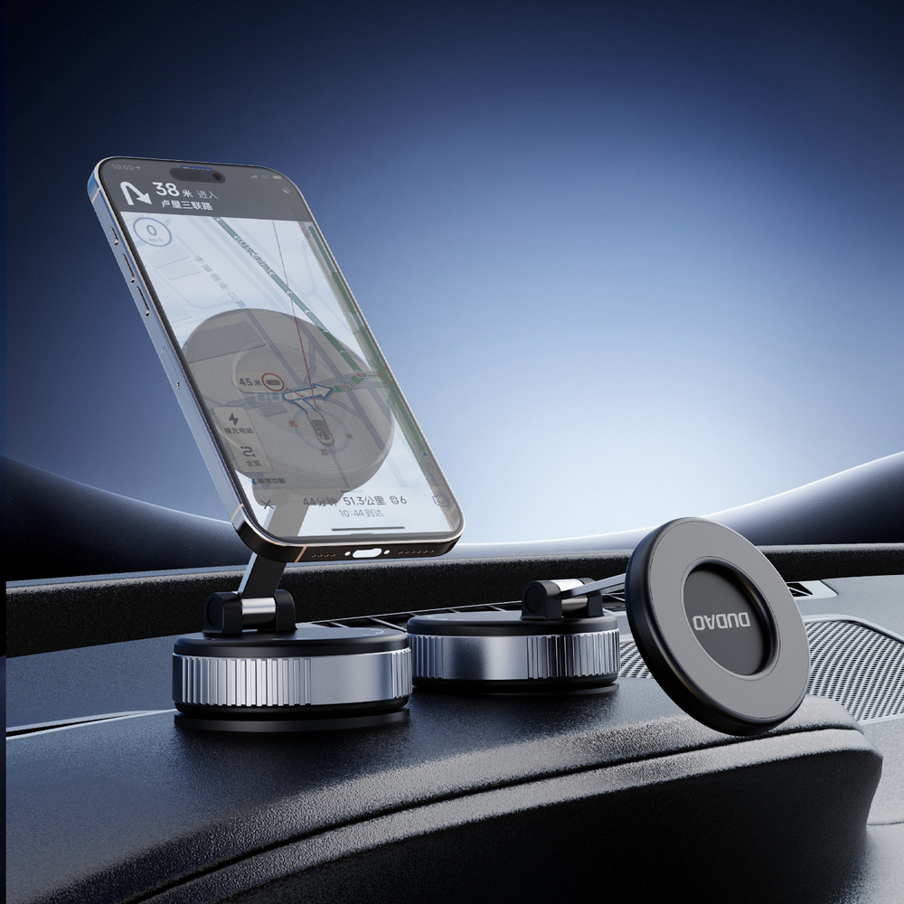 Dudao F24PRO MagSafe Kompatibilis Autós Telefon Tartó Műszerfalra vagy Szélvédőre - Fekete-6