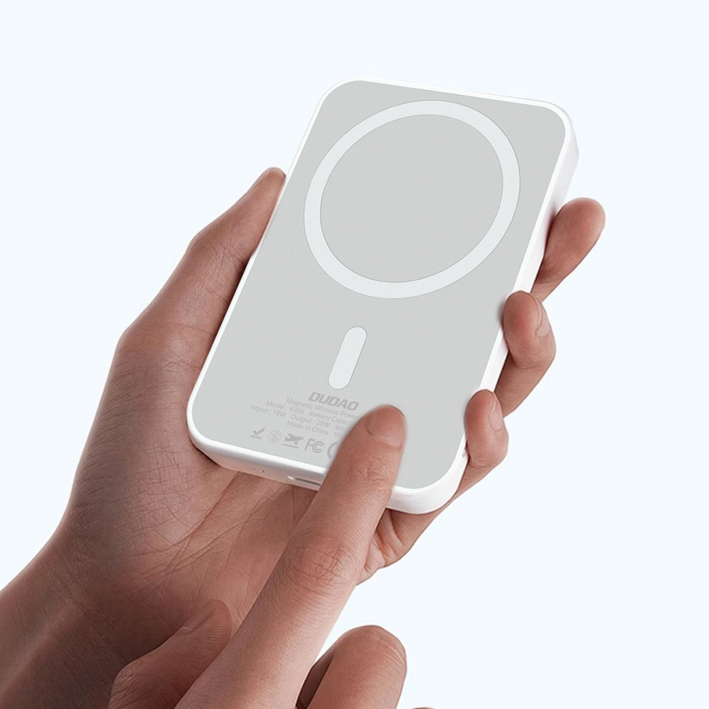 Dudao K26 Power Bank 10000mAh 20W USB-A / USB-C / MagSafe - Fehér-4