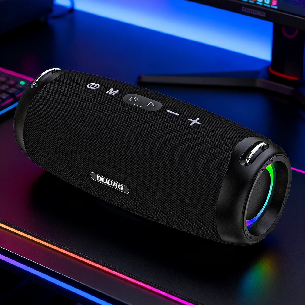  Dudao Y21 Pro Fekete Vezeték nélküli Hangszóró RGB Háttérvilágítással Bluetooth 5.3 - 80 W-15