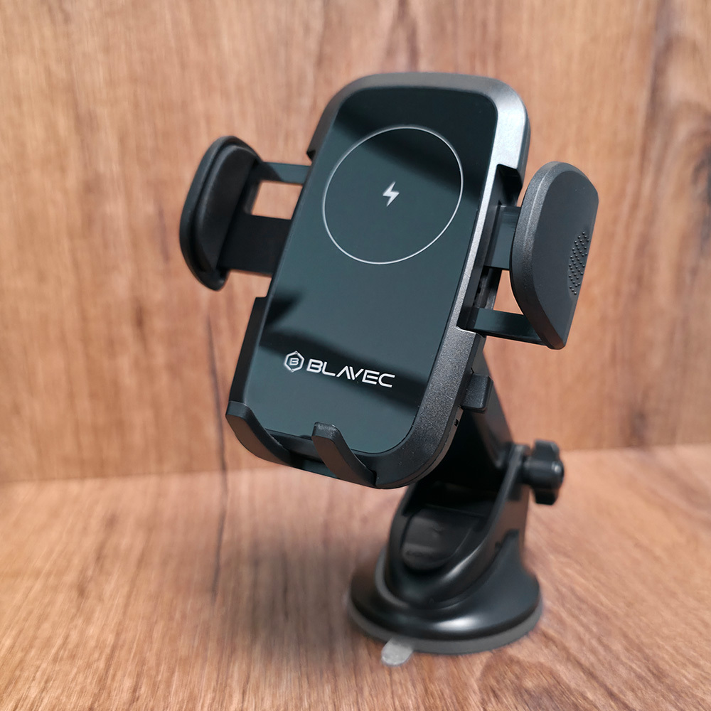 Blavec autós tartó BHC-03 15W-os indukciós töltéssel szélvédőre (BHC03-WIB) fekete-4