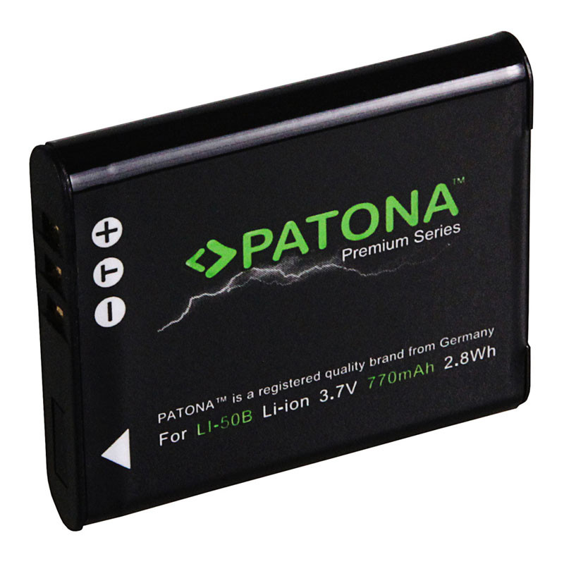 Patona Premium Olympus Li50B Ricoh DB100 Pentax WG-8 D-Li92 akkumulátor-0