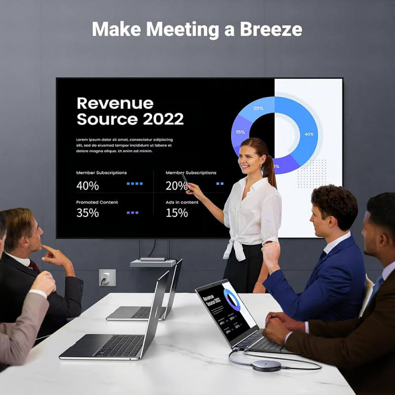 Vezeték nélküli HDMI Kiterjesztő UGREEN CM586, 4K, Szürke-1