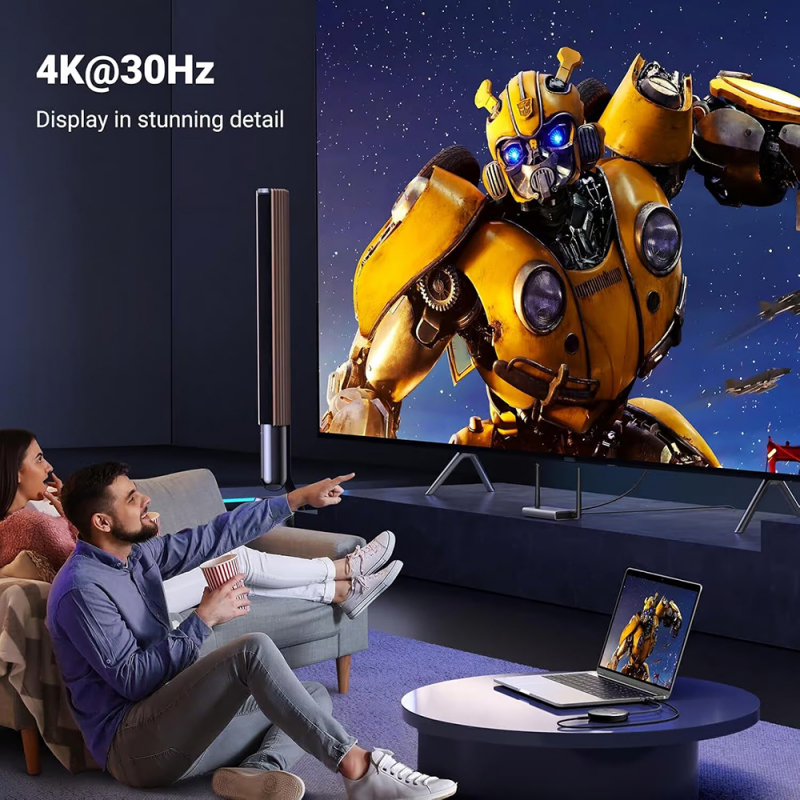 Vezeték nélküli HDMI Kiterjesztő UGREEN CM586, 4K, Szürke-4