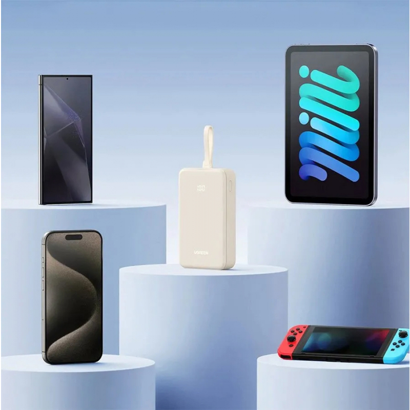 Powerbank UGREEN PB521, 20000mAh, 30W, QC + PD, fehér-3