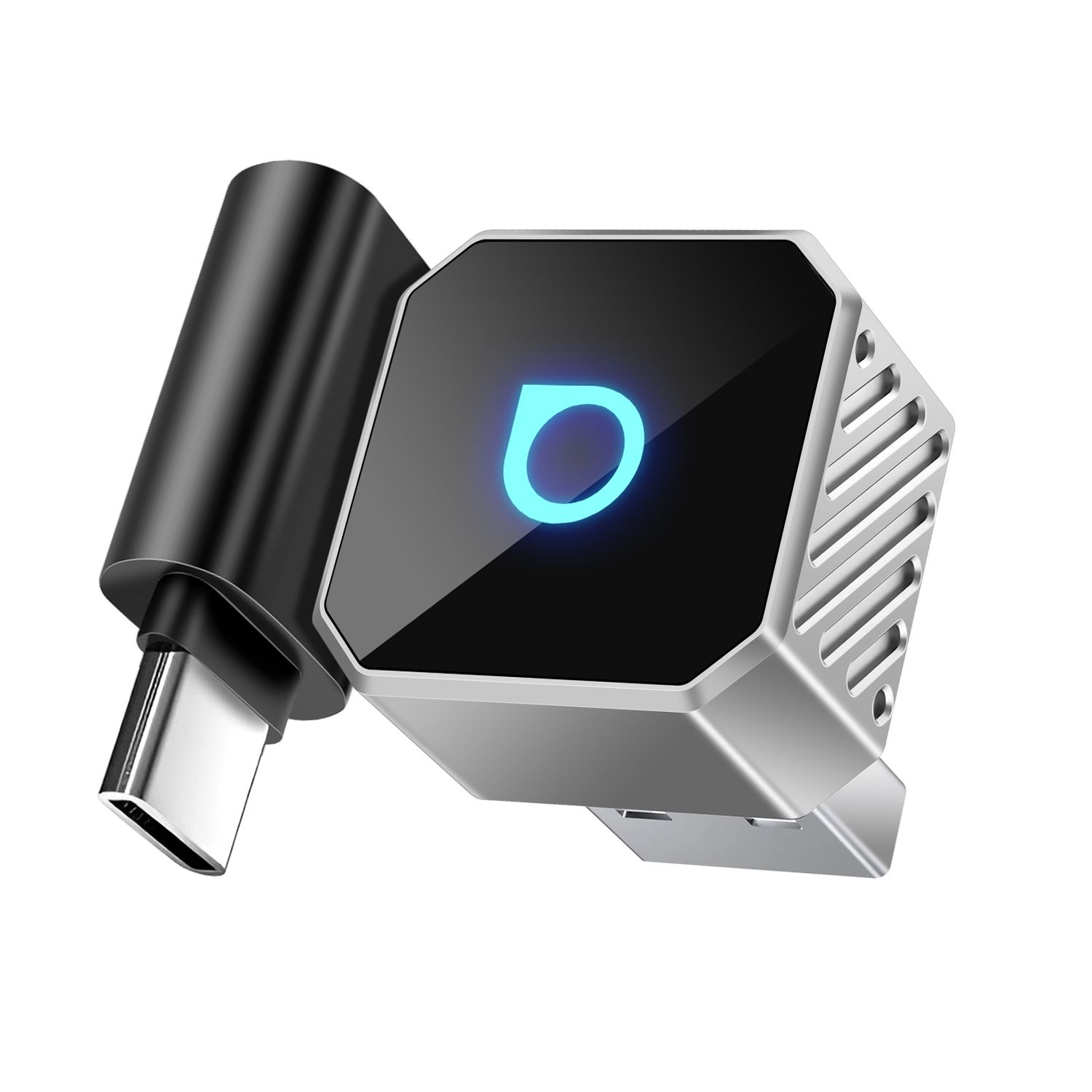 Ezüst OTTOCAST Mini Cube T3 vezeték nélküli autós adapter-0