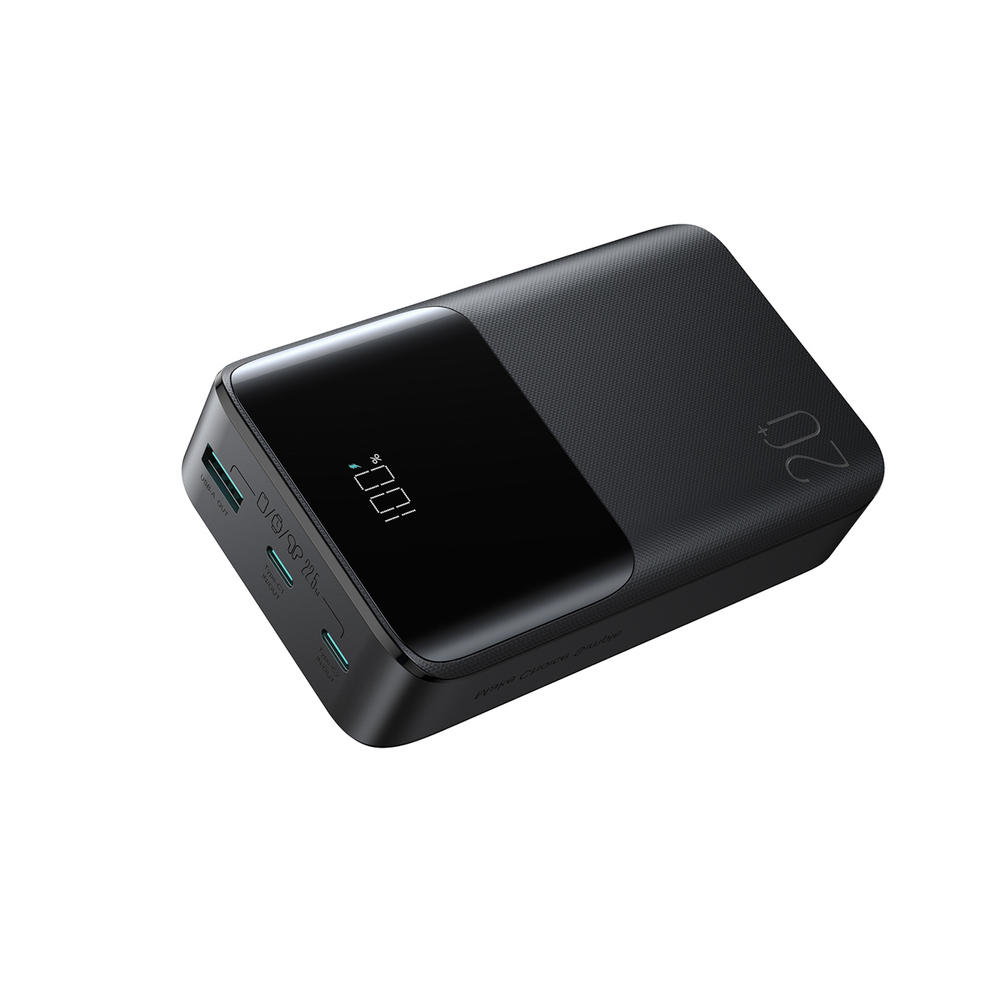 Joyroom JR-QP192 Star Series Mini 20000mAh 22.5W Powerbank digitális kijelzővel - Fekete-10
