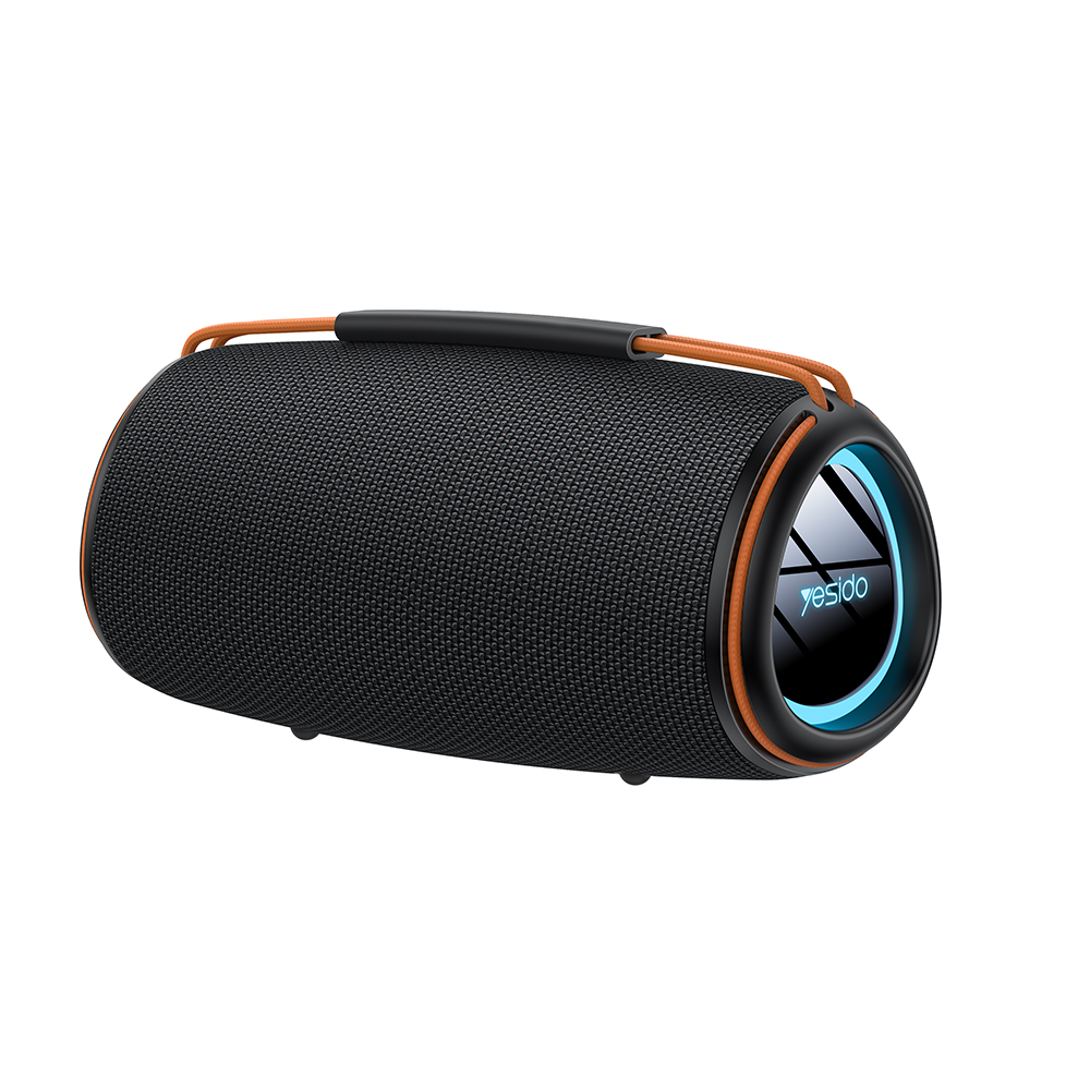 Yesido - Vezeték nélküli Hangszóró (YSW38) - Bluetooth 5.3, RGB Világítás, TWS, TF Kártya, USB, AUX, 2000mAh, 30W - Fekete-0