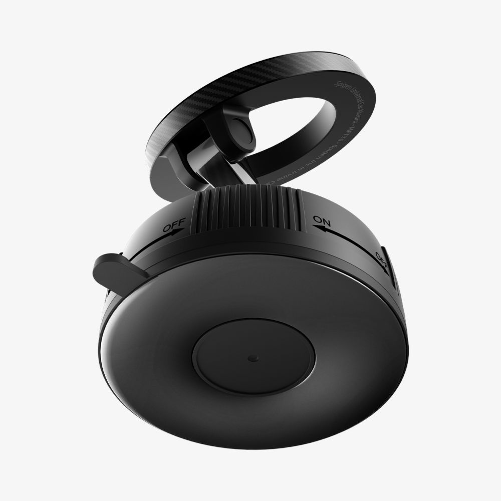 Magsafe Spigen Mft36 Vacuumlock Mágneses Műszerfalra Erősíthető Autós Telefontartó Fekete-7