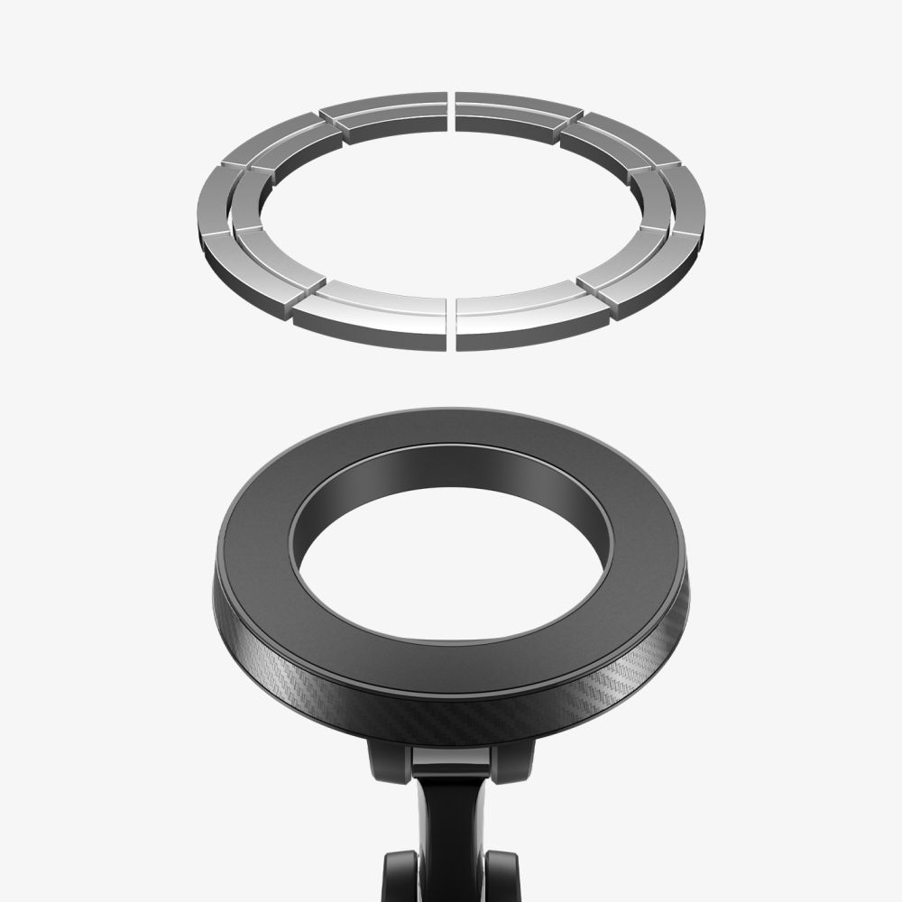 Magsafe Spigen Mft36 Vacuumlock Mágneses Műszerfalra Erősíthető Autós Telefontartó Fekete-5
